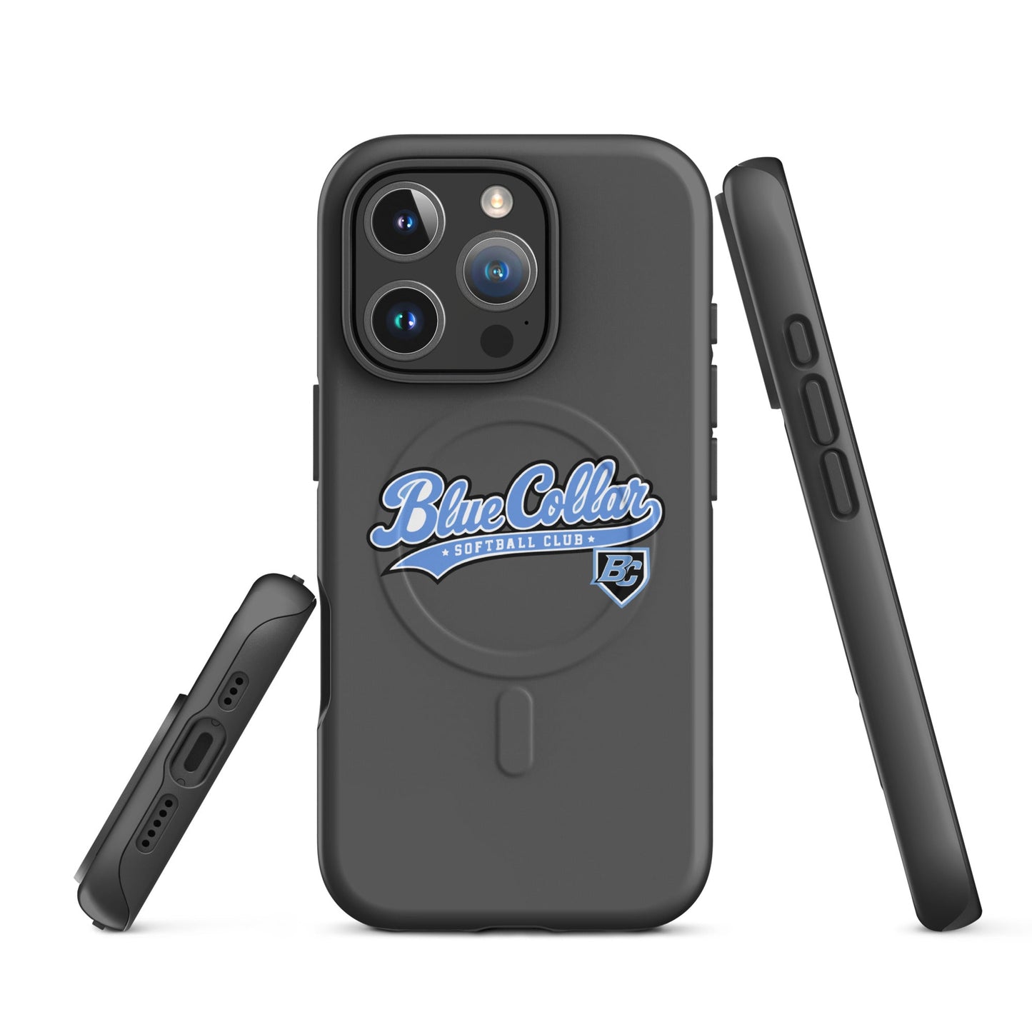 Magsafe Tough Case for iPhone | Blue Collar Softball 2034 | Ironclad Logo