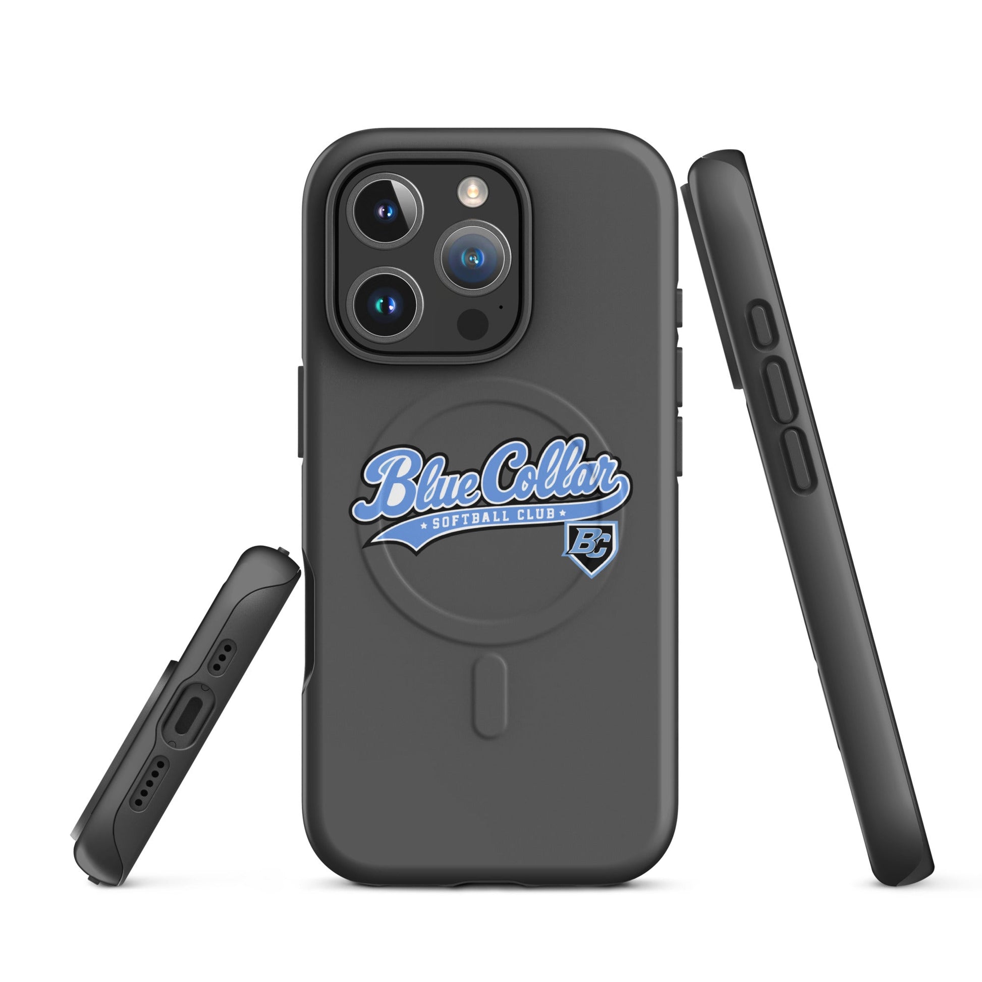 Magsafe Tough Case for iPhone | Blue Collar Softball 2034 | Ironclad Logo