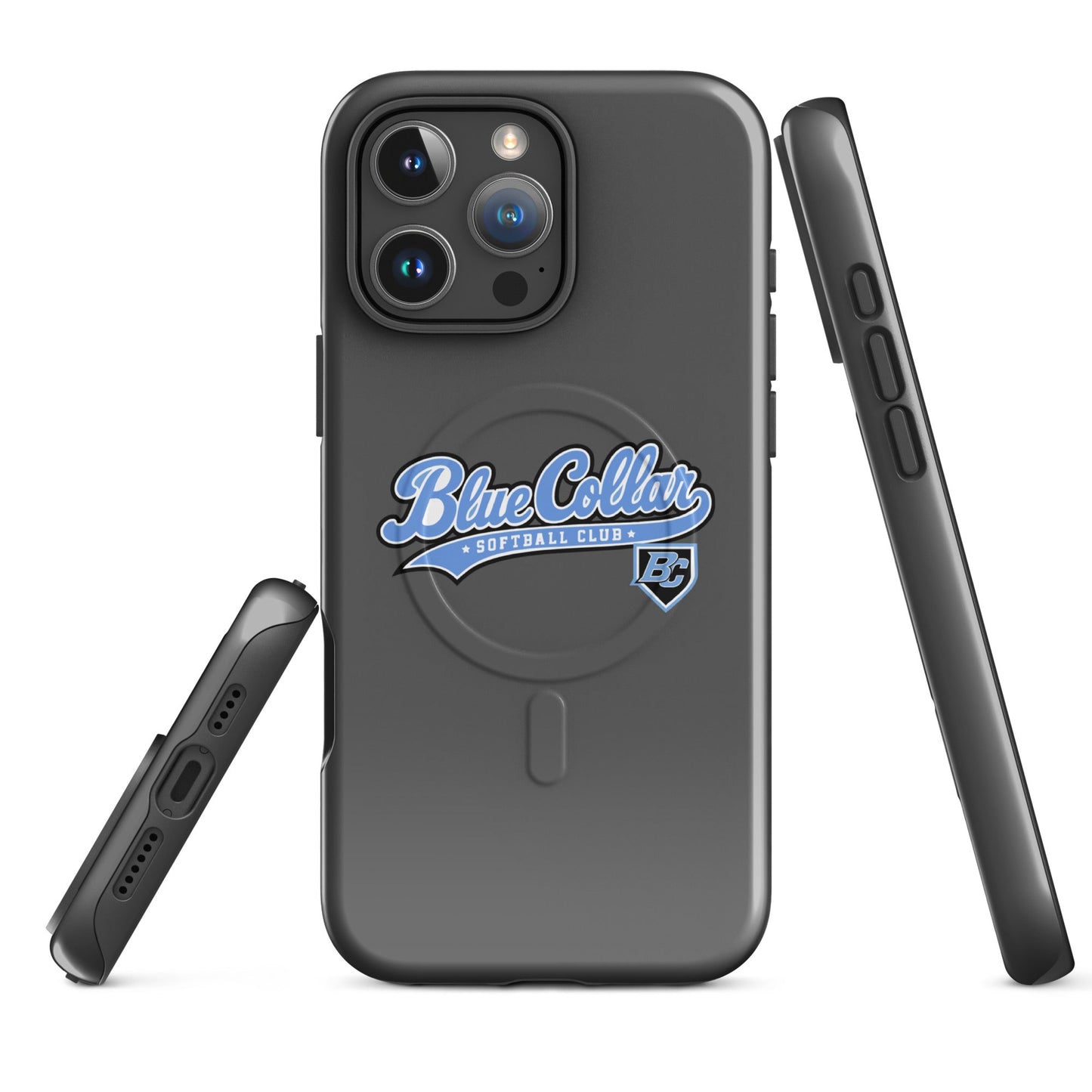 Magsafe Tough Case for iPhone | Blue Collar Softball 2034 | Ironclad Logo