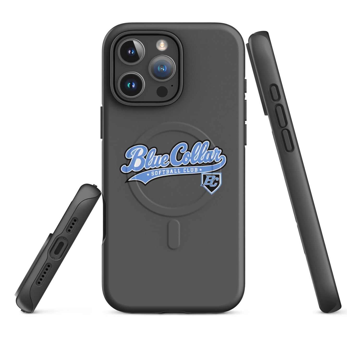 Magsafe Tough Case for iPhone | Blue Collar Softball 2034 | Ironclad Logo