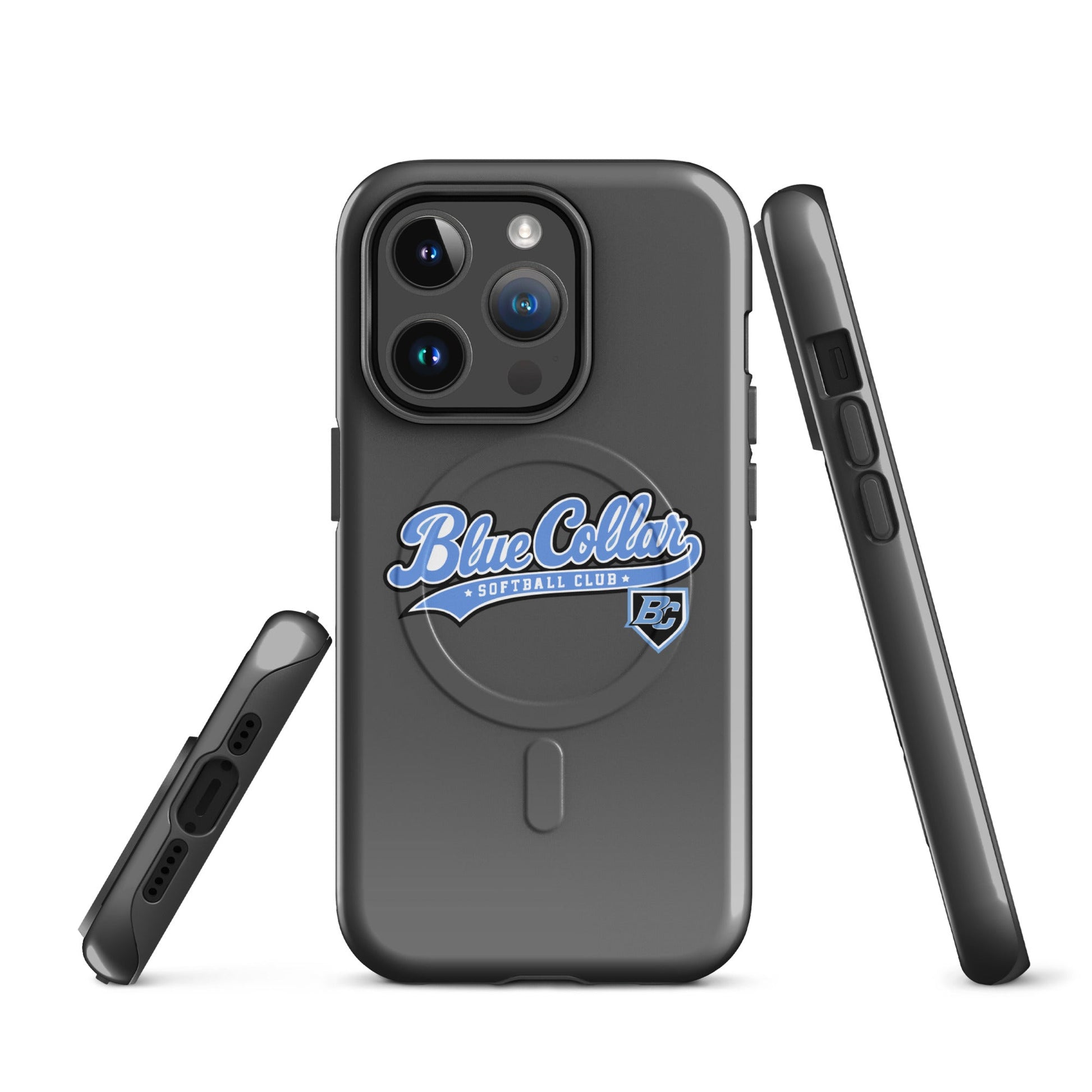 Magsafe Tough Case for iPhone | Blue Collar Softball 2034 | Ironclad Logo