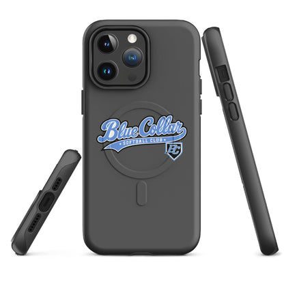 Magsafe Tough Case for iPhone | Blue Collar Softball 2034 | Ironclad Logo