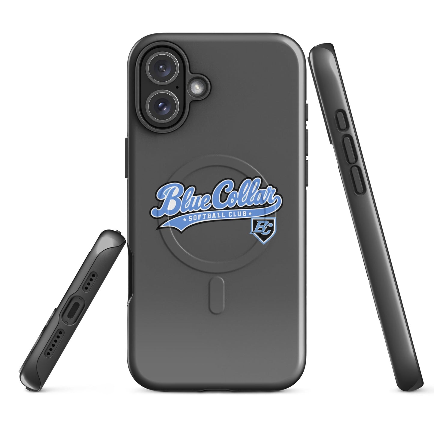 Magsafe Tough Case for iPhone | Blue Collar Softball 2034 | Ironclad Logo