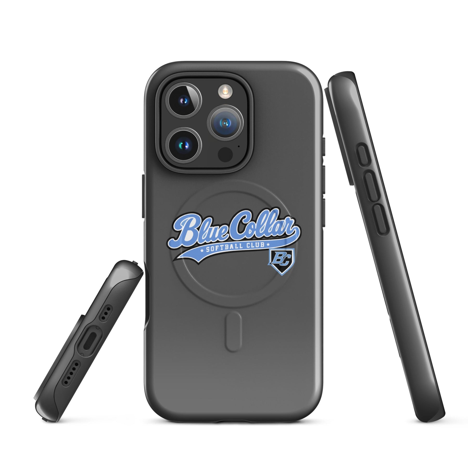 Magsafe Tough Case for iPhone | Blue Collar Softball 2034 | Ironclad Logo