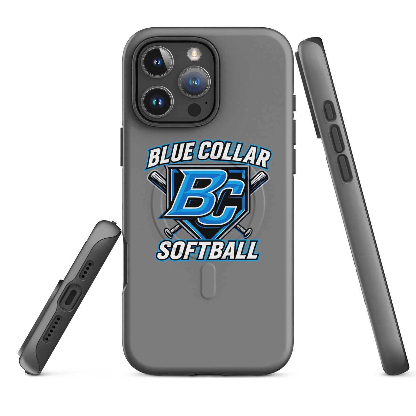 Magsafe Tough Case for iPhone | Blue Collar Softball 2034 | Shield Logo