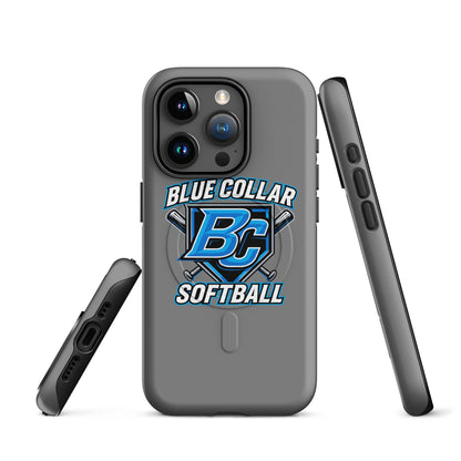 Magsafe Tough Case for iPhone | Blue Collar Softball 2034 | Shield Logo