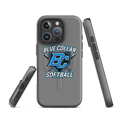 Magsafe Tough Case for iPhone | Blue Collar Softball 2034 | Shield Logo