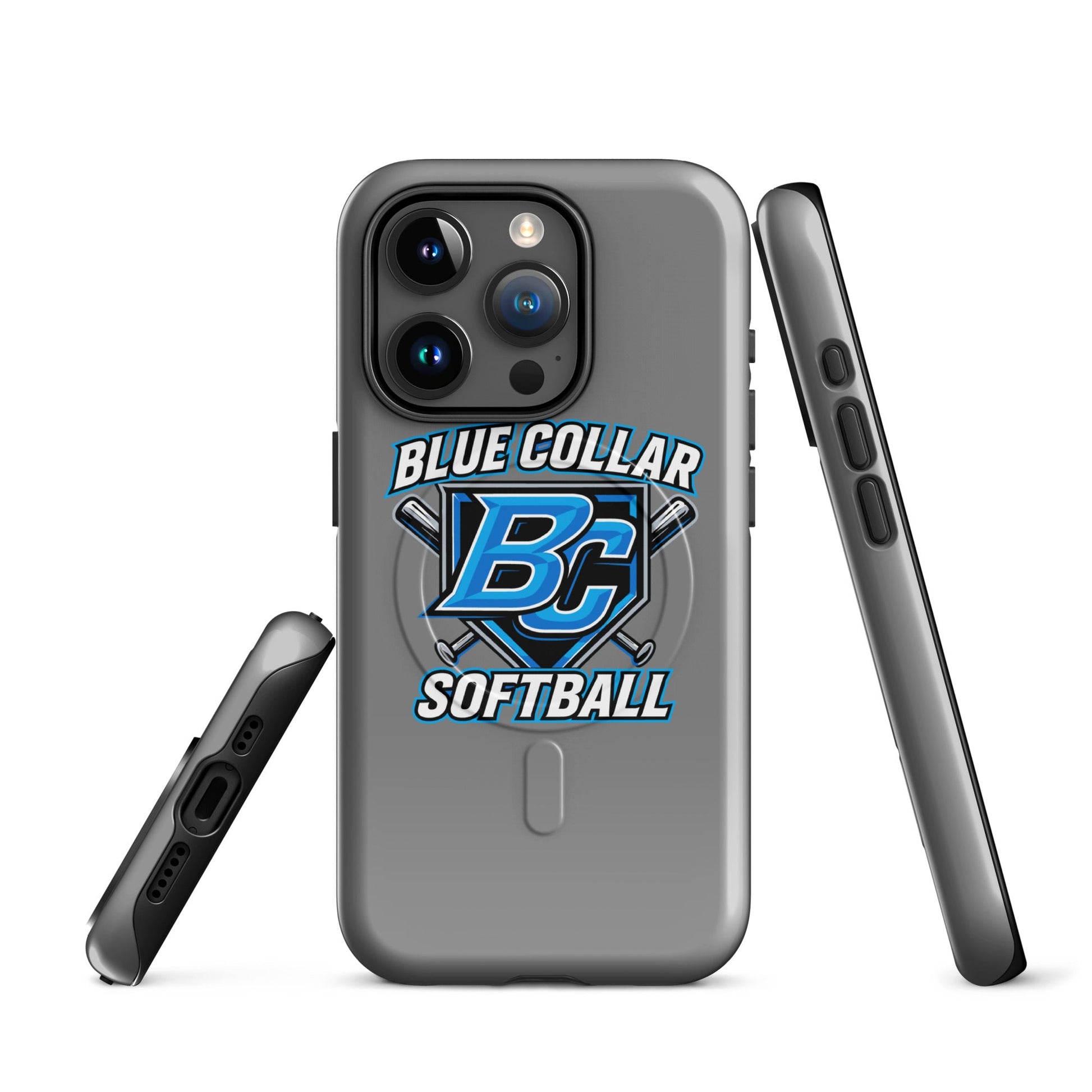 Magsafe Tough Case for iPhone | Blue Collar Softball 2034 | Shield Logo