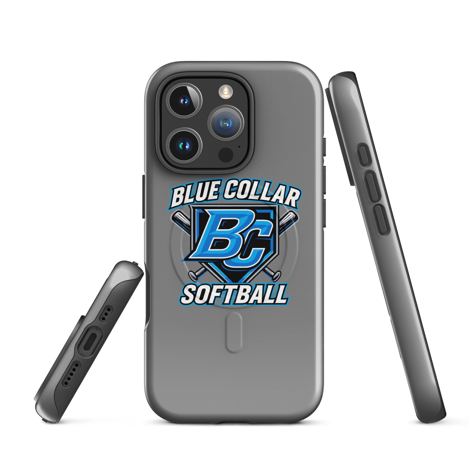 Magsafe Tough Case for iPhone | Blue Collar Softball 2034 | Shield Logo