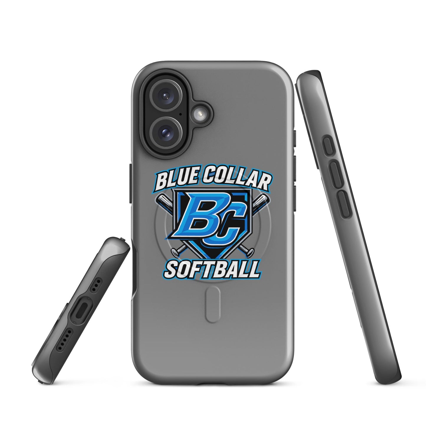 Magsafe Tough Case for iPhone | Blue Collar Softball 2034 | Shield Logo
