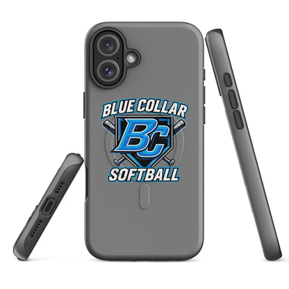 Magsafe Tough Case for iPhone | Blue Collar Softball 2034 | Shield Logo