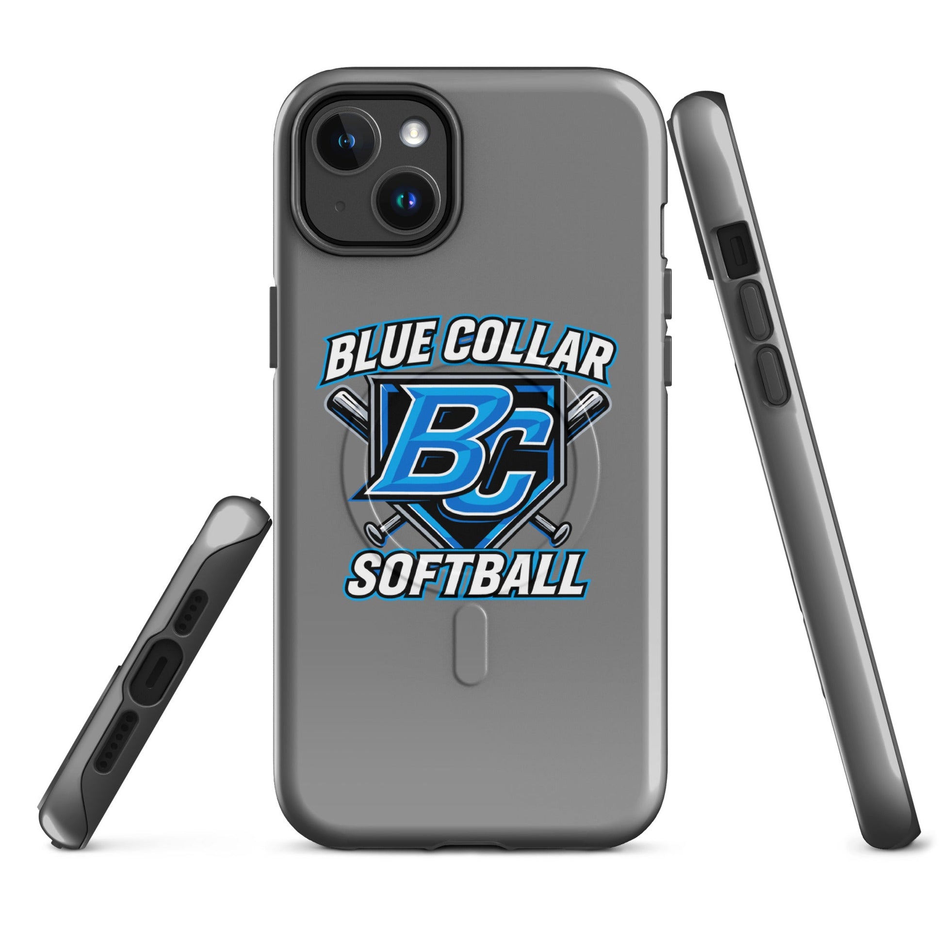 Magsafe Tough Case for iPhone | Blue Collar Softball 2034 | Shield Logo