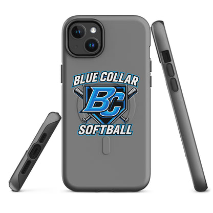 Magsafe Tough Case for iPhone | Blue Collar Softball 2034 | Shield Logo