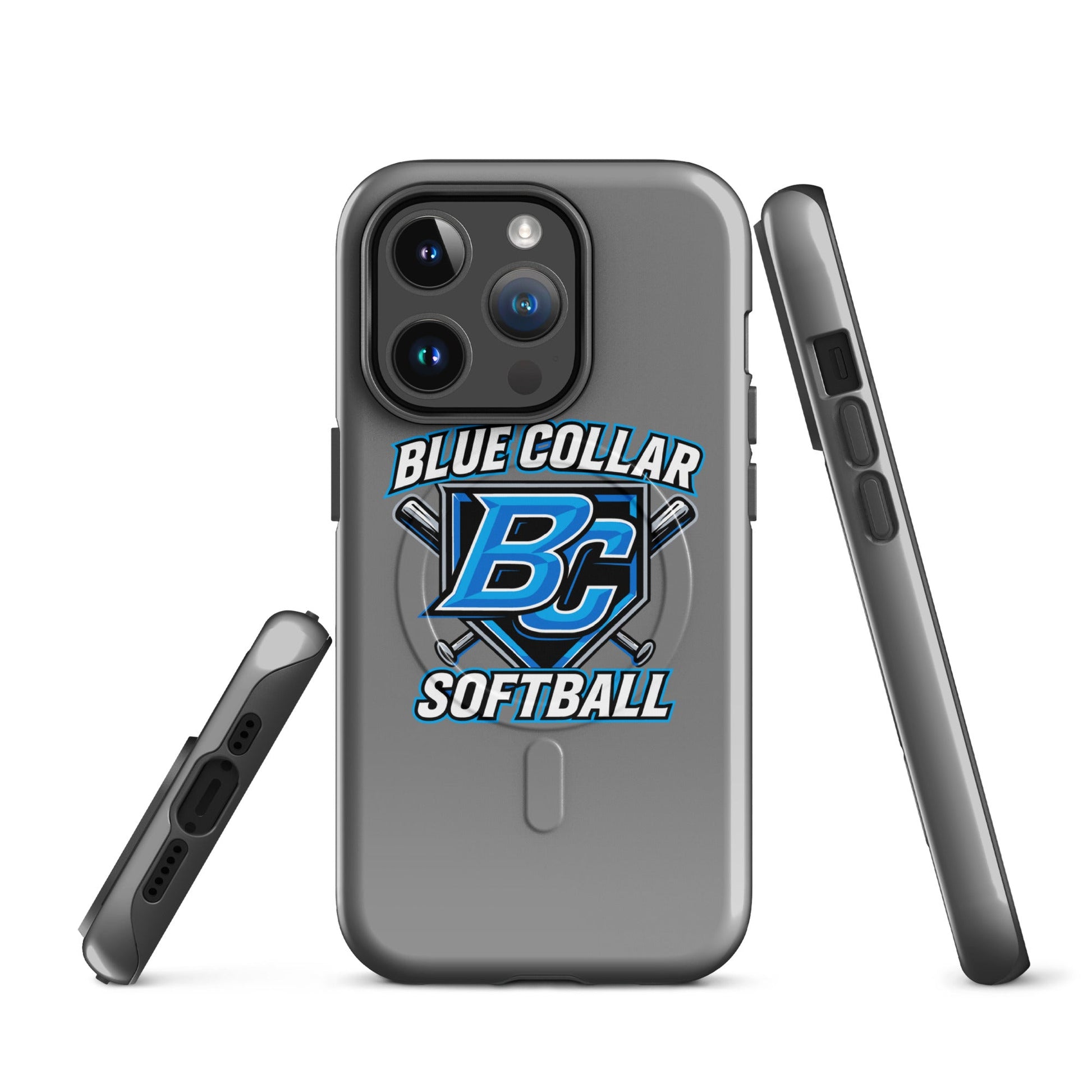 Magsafe Tough Case for iPhone | Blue Collar Softball 2034 | Shield Logo