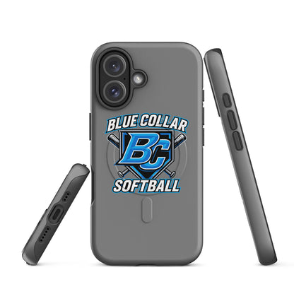 Magsafe Tough Case for iPhone | Blue Collar Softball 2034 | Shield Logo