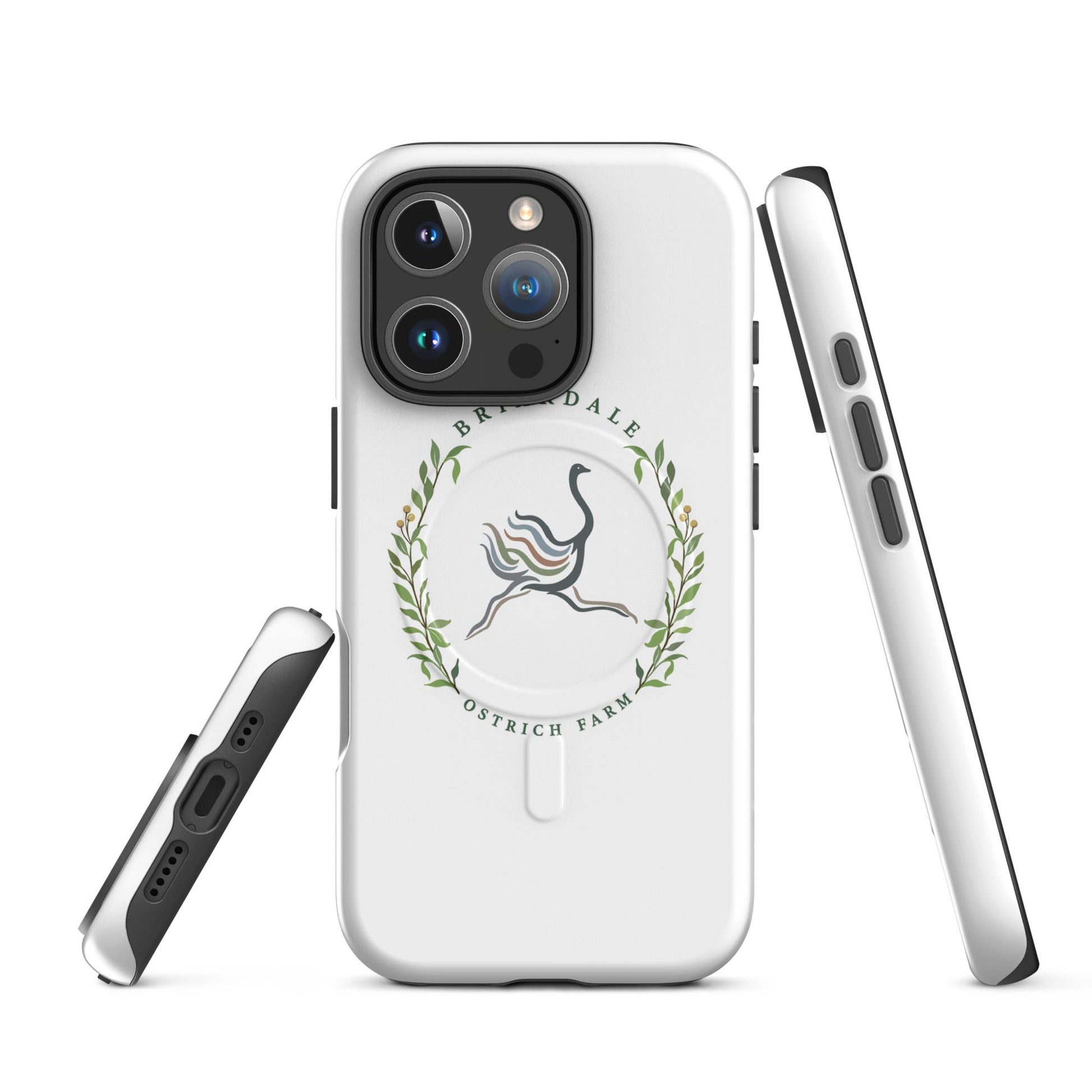 Magsafe Tough Case for iPhone | Briardale Ostrich Farm | Crest Logo