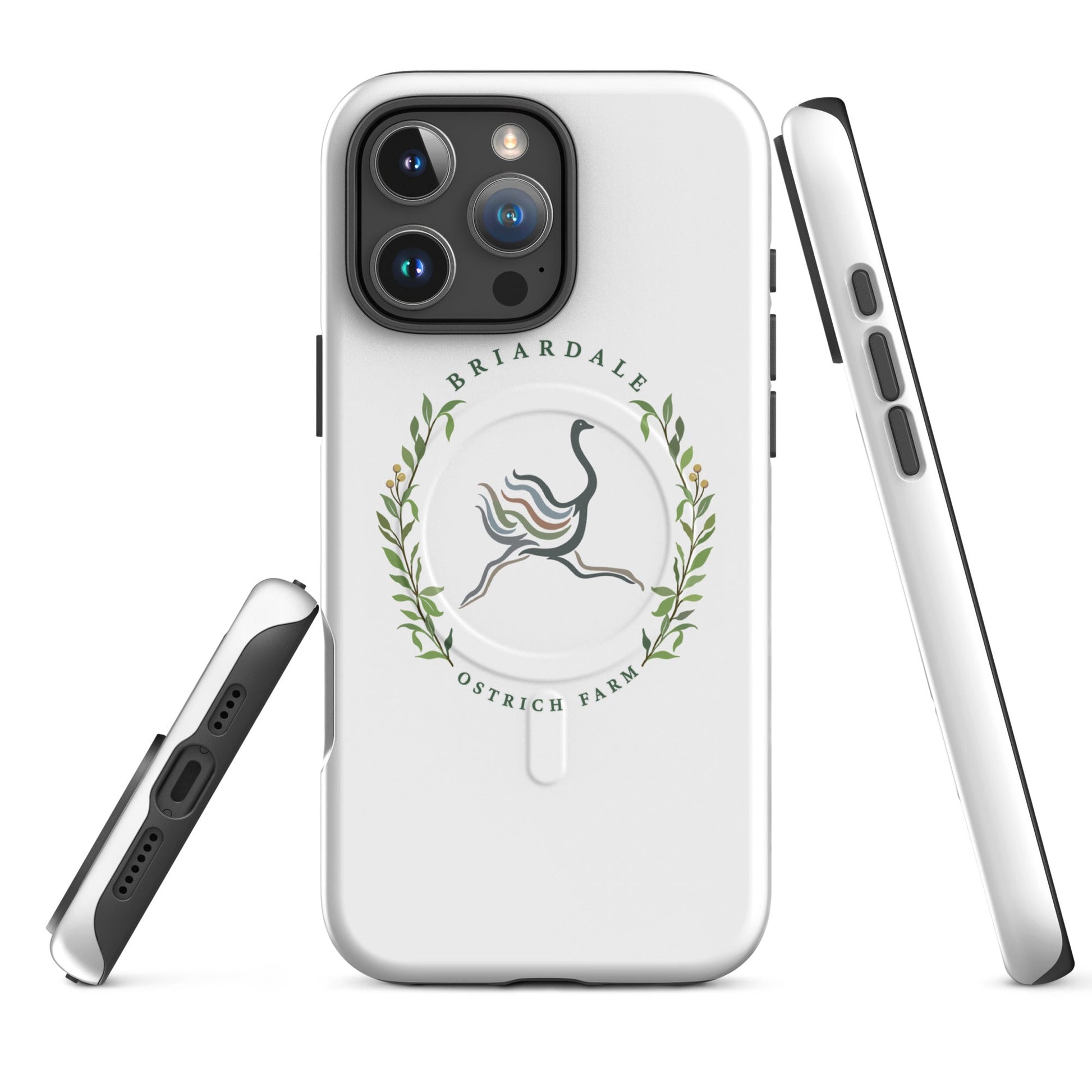 Magsafe Tough Case for iPhone | Briardale Ostrich Farm | Crest Logo