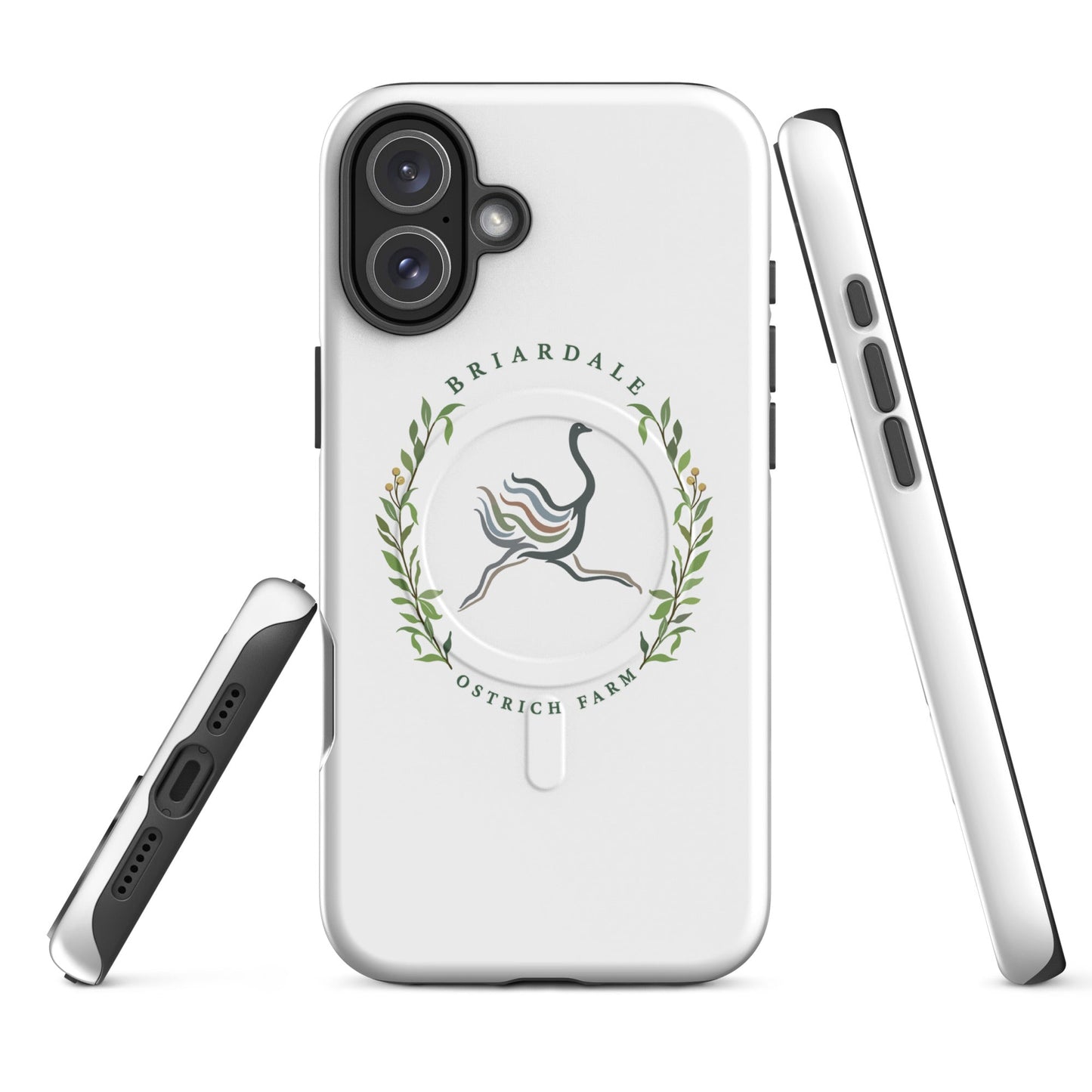 Magsafe Tough Case for iPhone | Briardale Ostrich Farm | Crest Logo