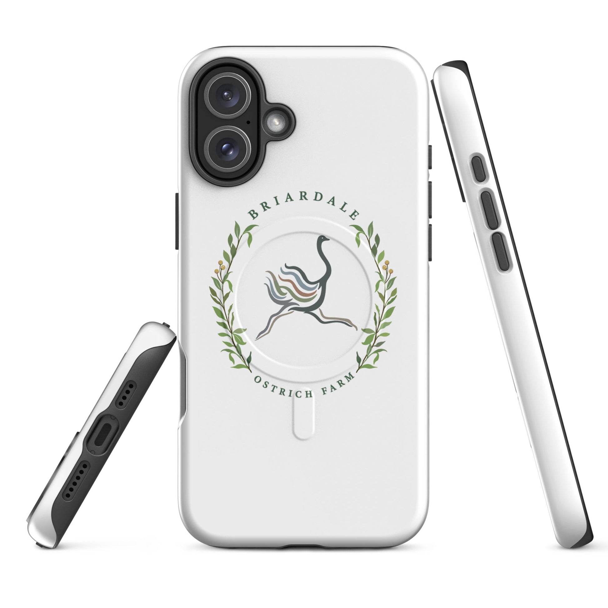 Magsafe Tough Case for iPhone | Briardale Ostrich Farm | Crest Logo