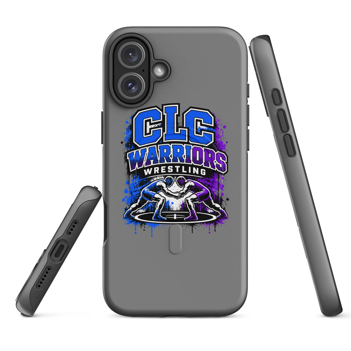 Magsafe Tough Case for iPhone | Clear Lake - Clayton Wrestling | Emblem Logo