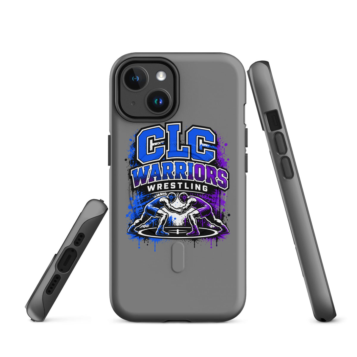 Magsafe Tough Case for iPhone | Clear Lake - Clayton Wrestling | Emblem Logo