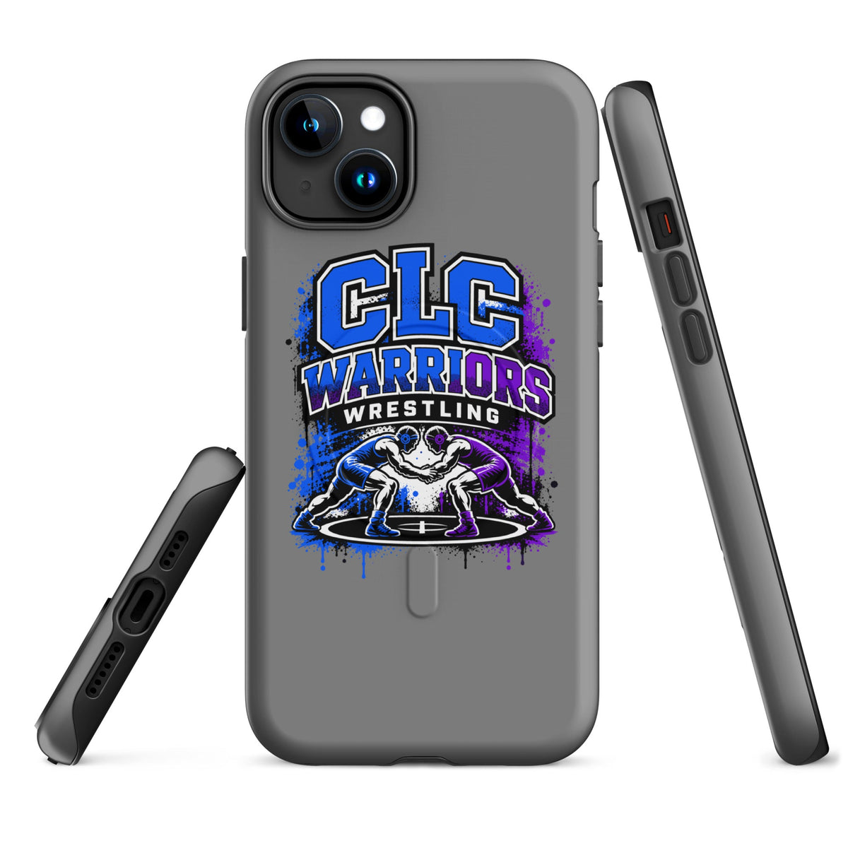 Magsafe Tough Case for iPhone | Clear Lake - Clayton Wrestling | Emblem Logo