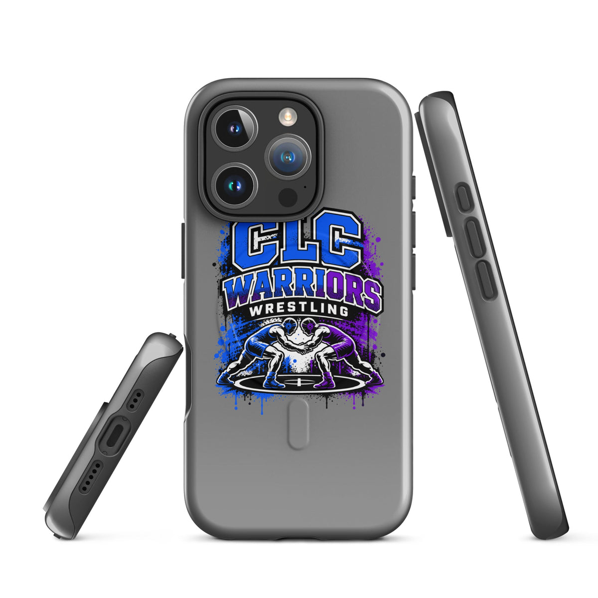 Magsafe Tough Case for iPhone | Clear Lake - Clayton Wrestling | Emblem Logo