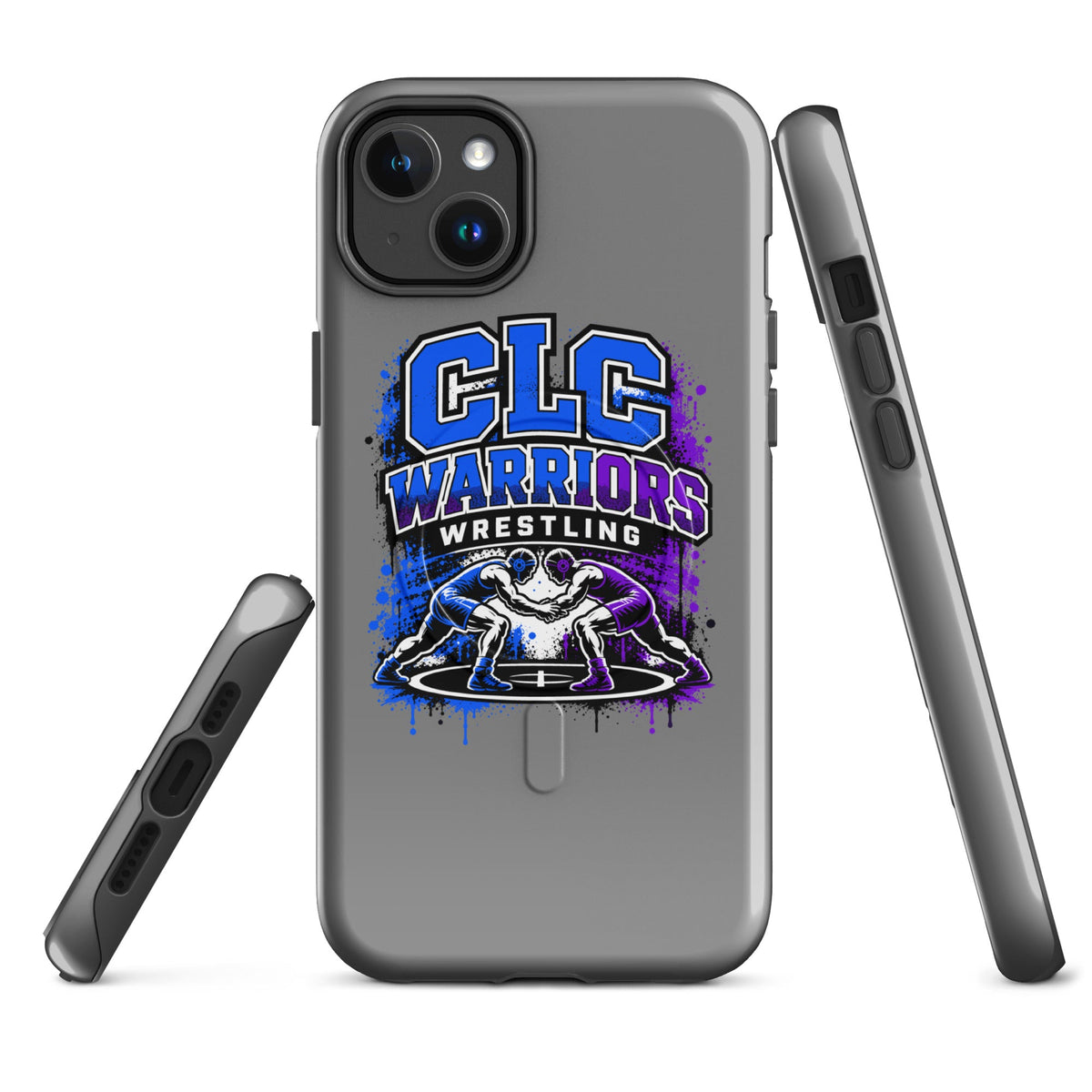 Magsafe Tough Case for iPhone | Clear Lake - Clayton Wrestling | Emblem Logo