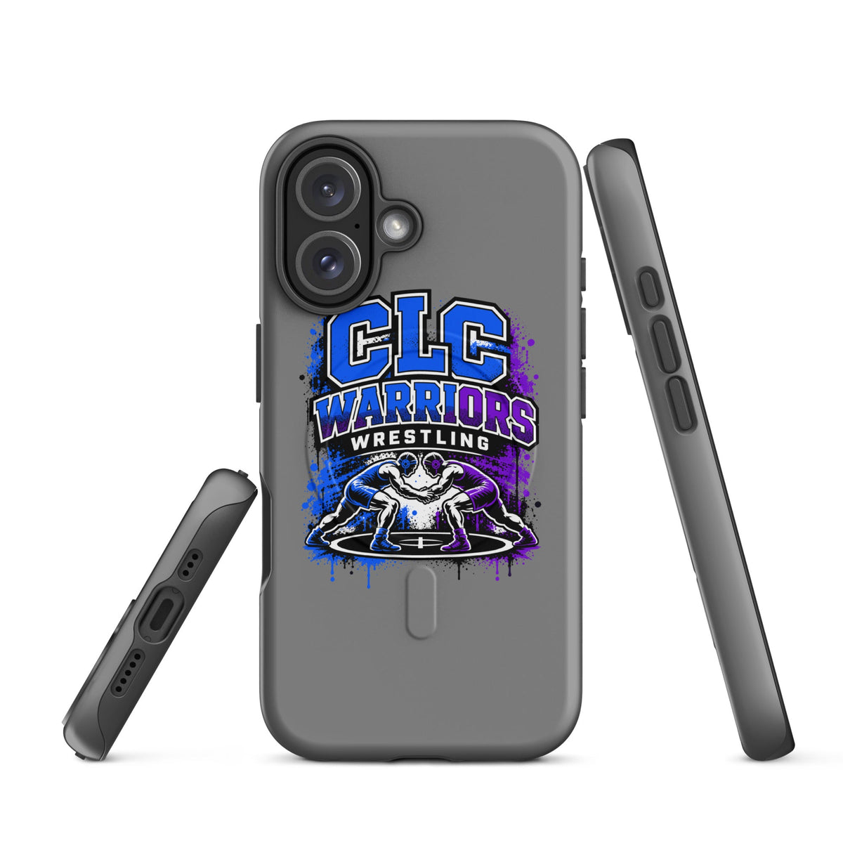 Magsafe Tough Case for iPhone | Clear Lake - Clayton Wrestling | Emblem Logo