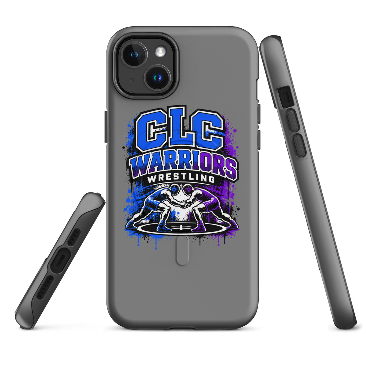 Magsafe Tough Case for iPhone | Clear Lake - Clayton Wrestling | Emblem Logo