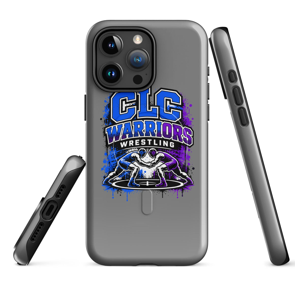 Magsafe Tough Case for iPhone | Clear Lake - Clayton Wrestling | Emblem Logo