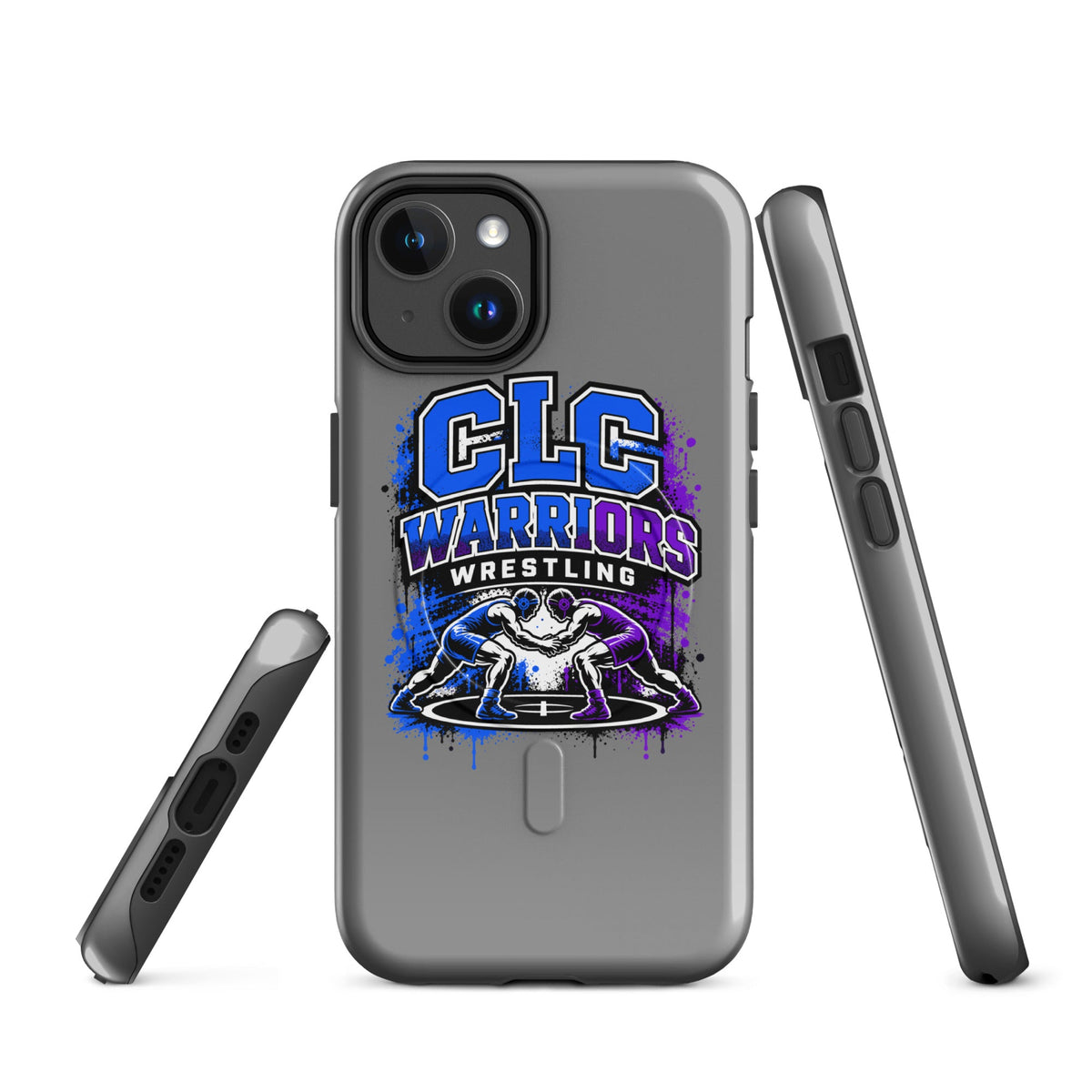 Magsafe Tough Case for iPhone | Clear Lake - Clayton Wrestling | Emblem Logo
