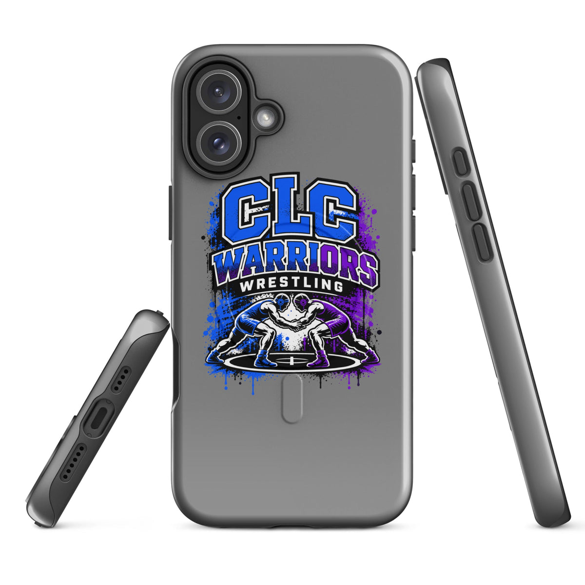Magsafe Tough Case for iPhone | Clear Lake - Clayton Wrestling | Emblem Logo
