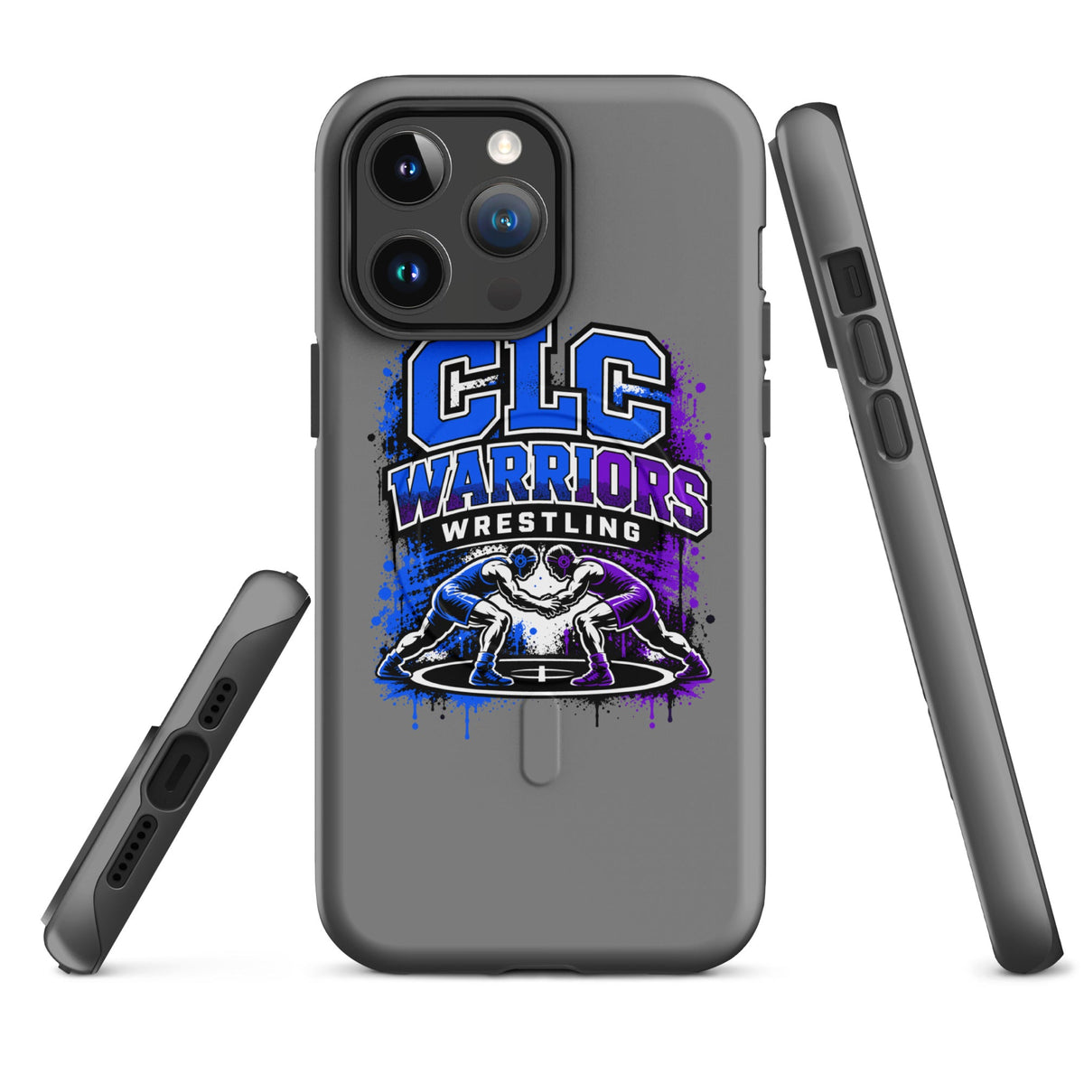 Magsafe Tough Case for iPhone | Clear Lake - Clayton Wrestling | Emblem Logo