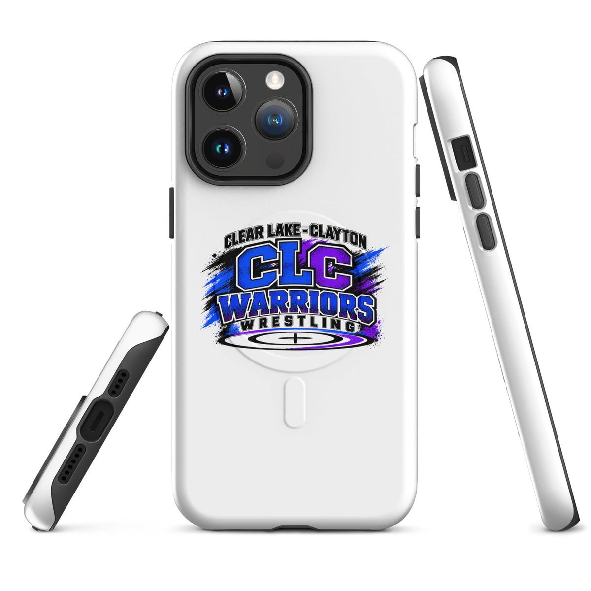 Magsafe Tough Case for iPhone | Clear Lake - Clayton Wrestling | Vanguard Logo