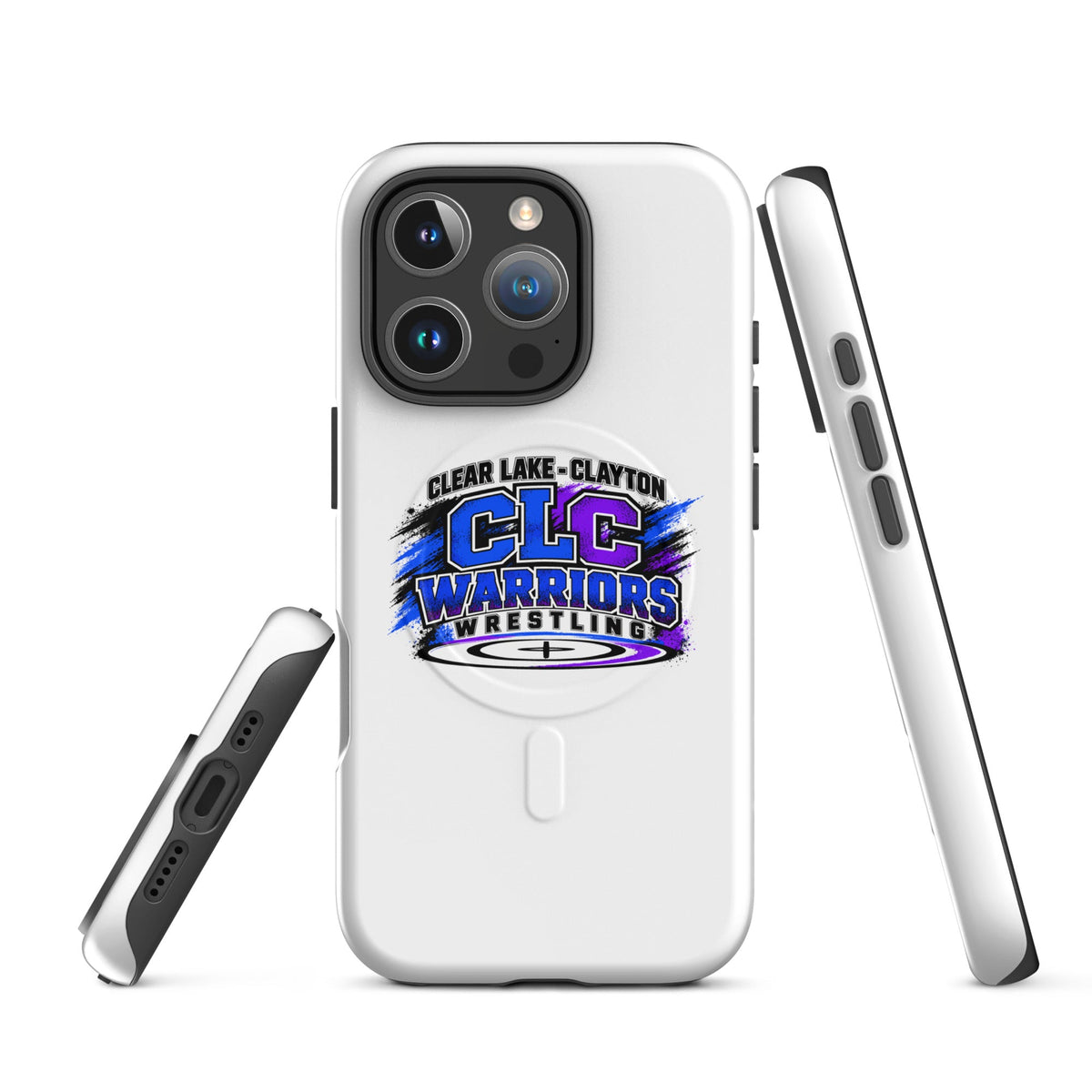 Magsafe Tough Case for iPhone | Clear Lake - Clayton Wrestling | Vanguard Logo
