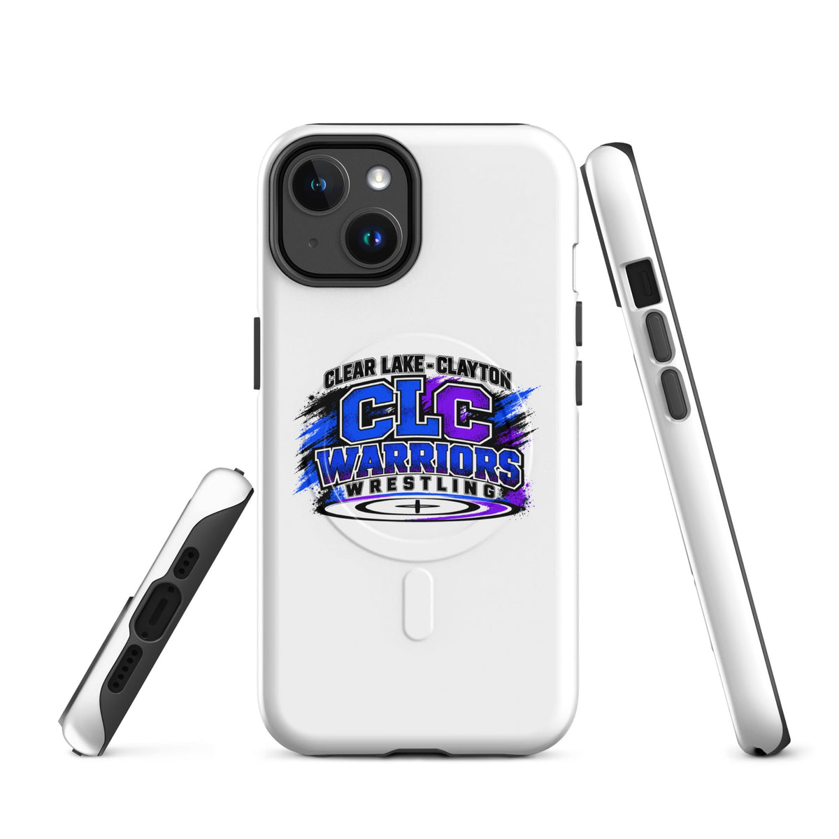 Magsafe Tough Case for iPhone | Clear Lake - Clayton Wrestling | Vanguard Logo
