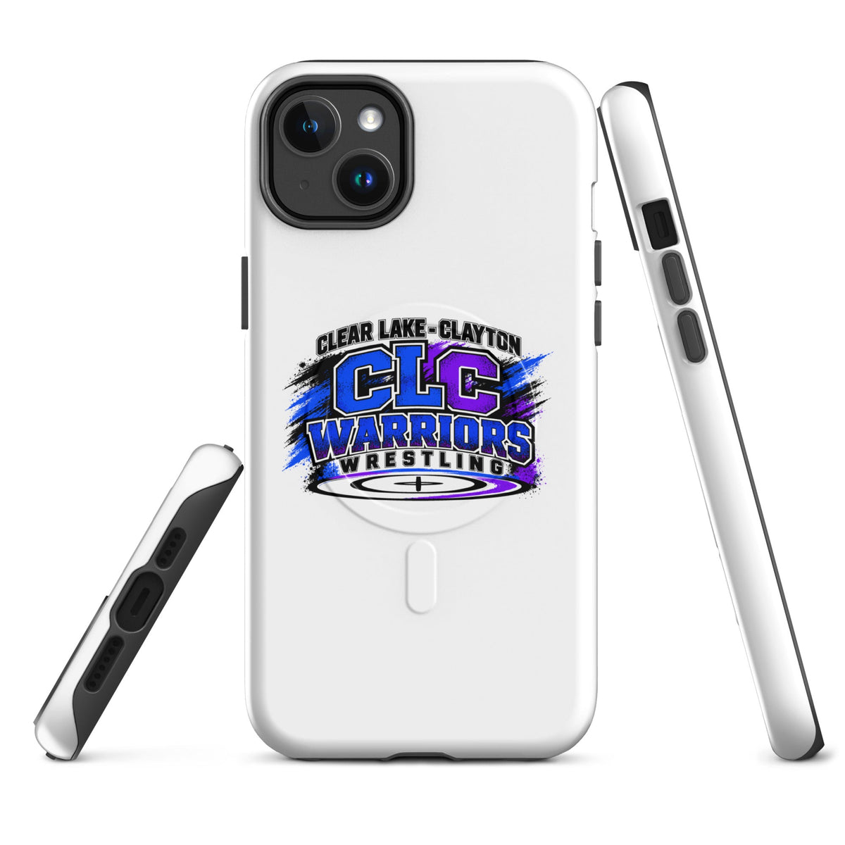Magsafe Tough Case for iPhone | Clear Lake - Clayton Wrestling | Vanguard Logo