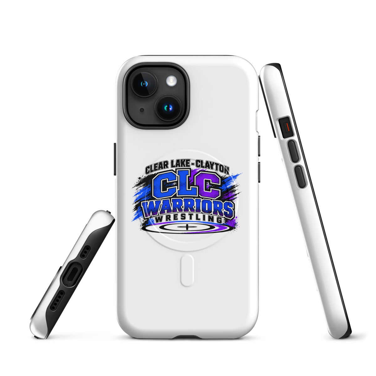 Magsafe Tough Case for iPhone | Clear Lake - Clayton Wrestling | Vanguard Logo
