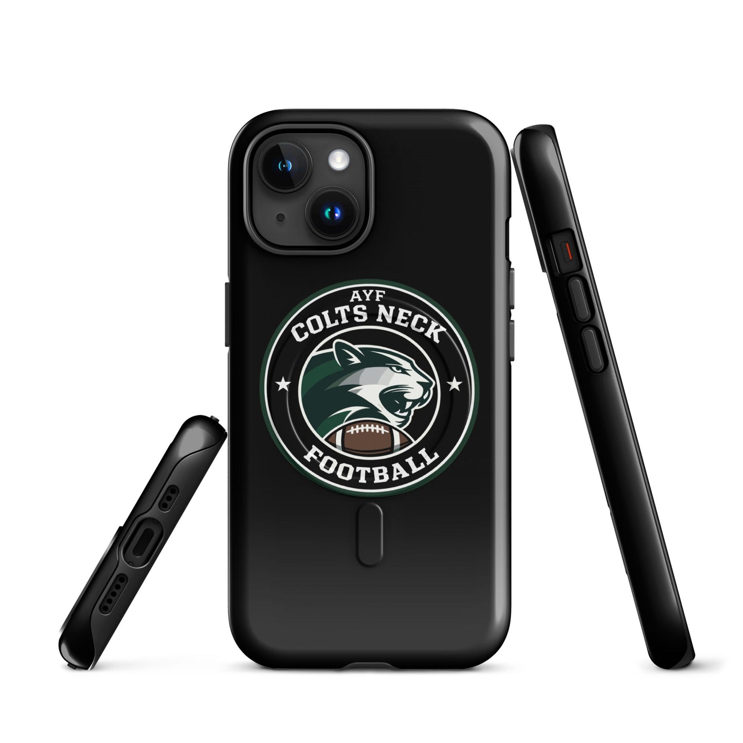 Magsafe Tough Case for iPhone | Colts Neck Cougars | Youth Tackle Football (AYF) | Varsity Badge Logo