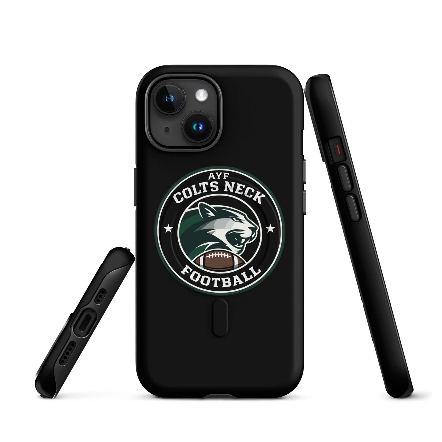 Magsafe Tough Case for iPhone | Colts Neck Cougars | Youth Tackle Football (AYF) | Varsity Badge Logo