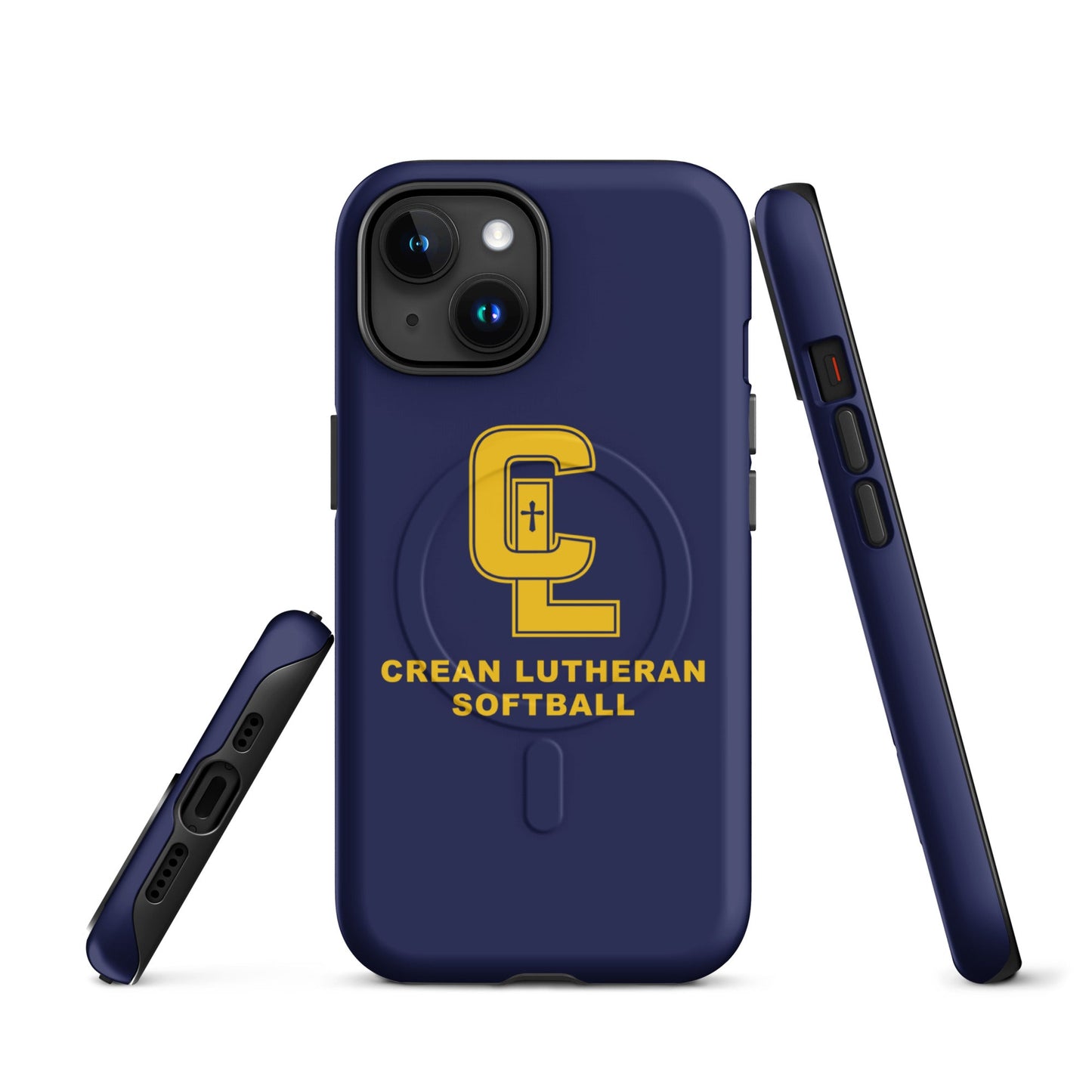 Magsafe Tough Case for iPhone | Crean Lutheran Softball | Gold CL Softball Logo