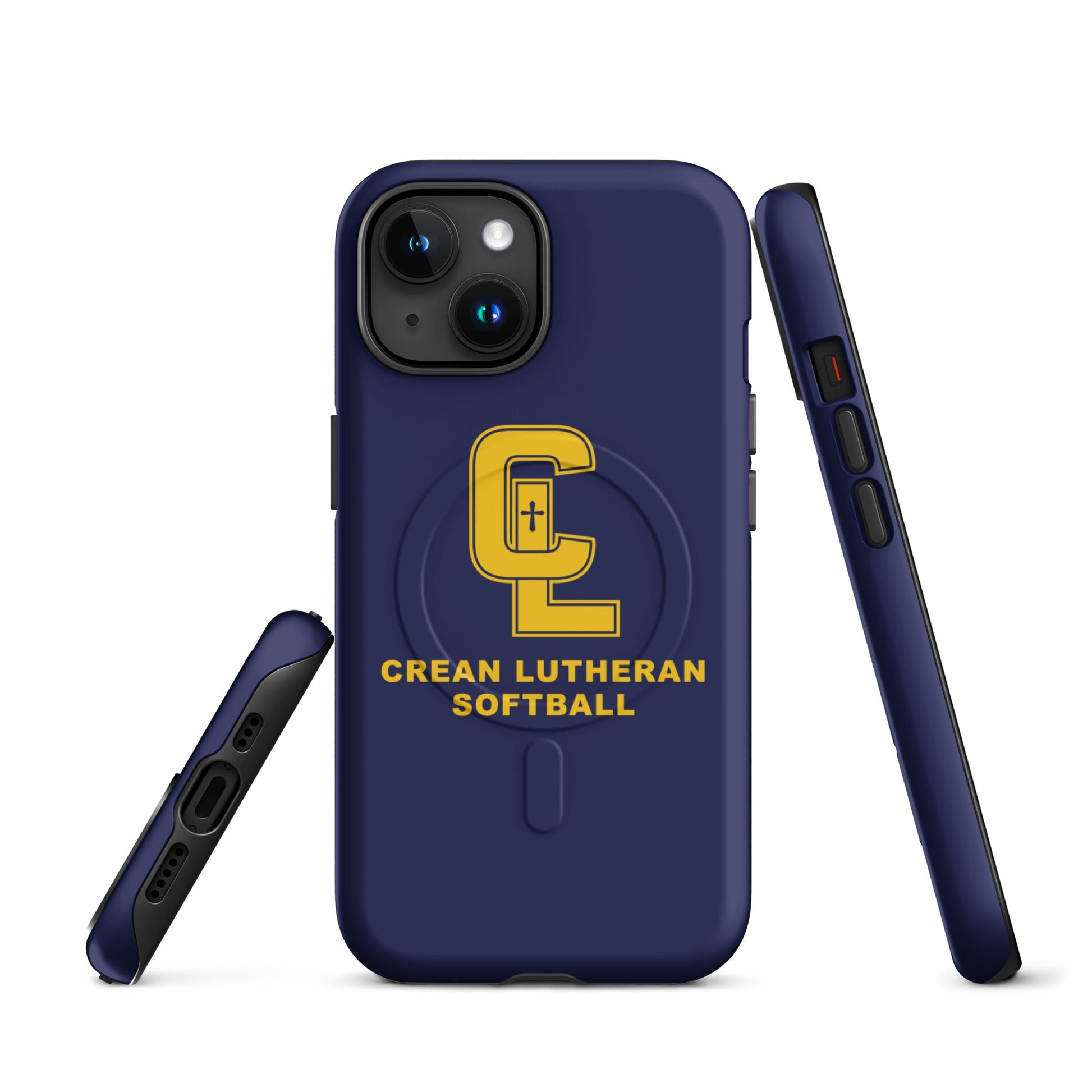 Magsafe Tough Case for iPhone | Crean Lutheran Softball | Gold CL Softball Logo