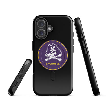 Magsafe Tough Case for iPhone | ECU Club Womens Lacrosse | Badge Logo