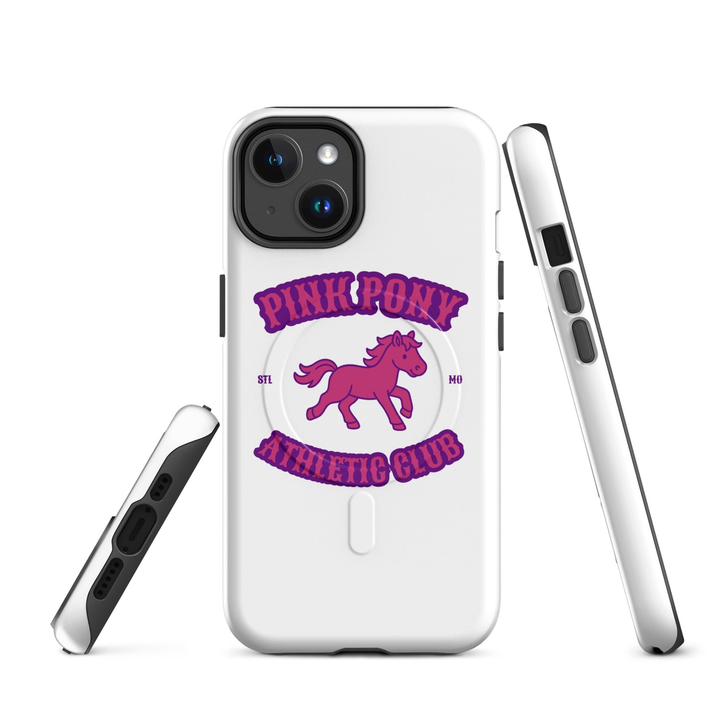 Magsafe Tough Case for iPhone | Pink Pony Athletic Club | Crest Logo