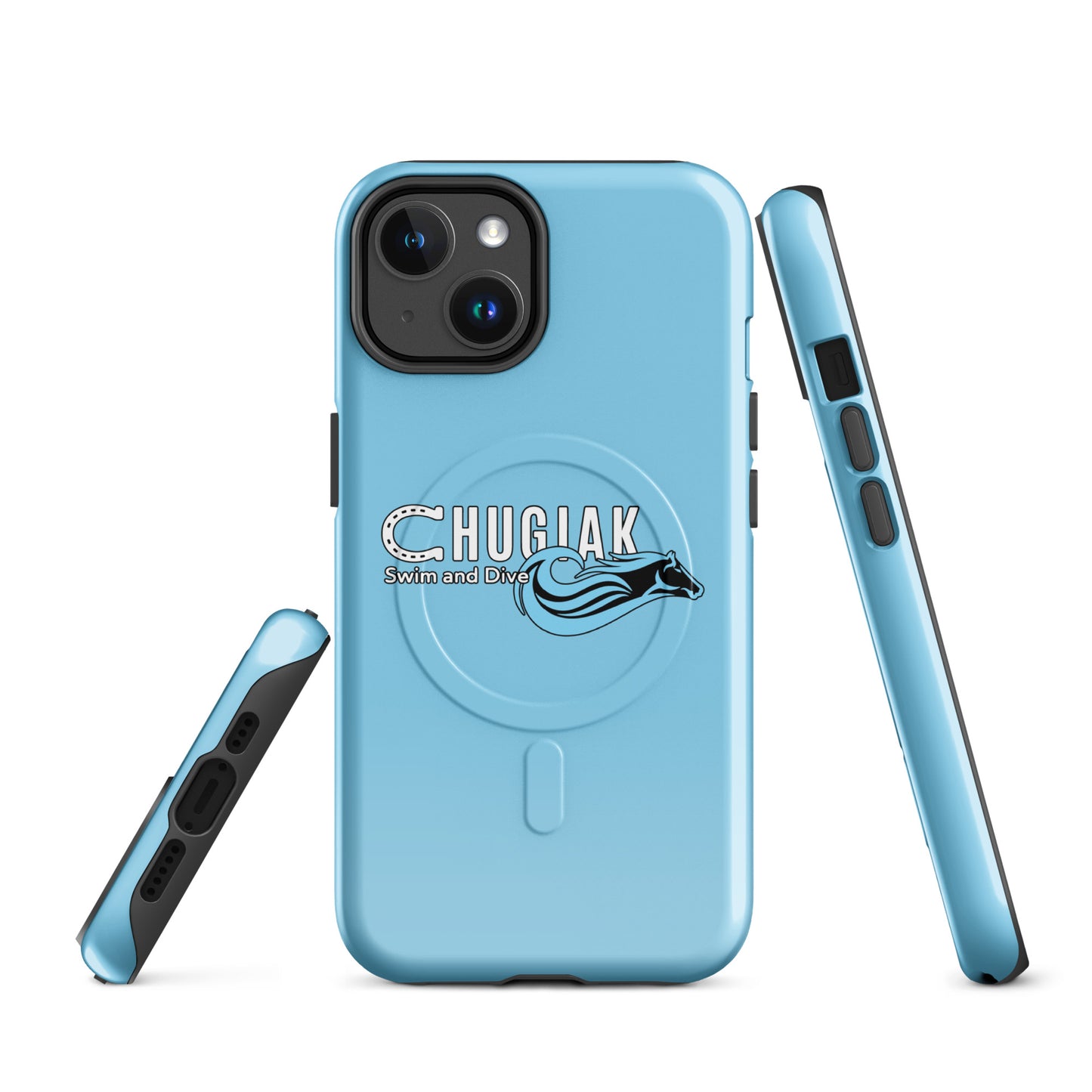 Magsafe Tough Case for iPhone | Chugiak Mustang Swim & Dive | Emblem Logo