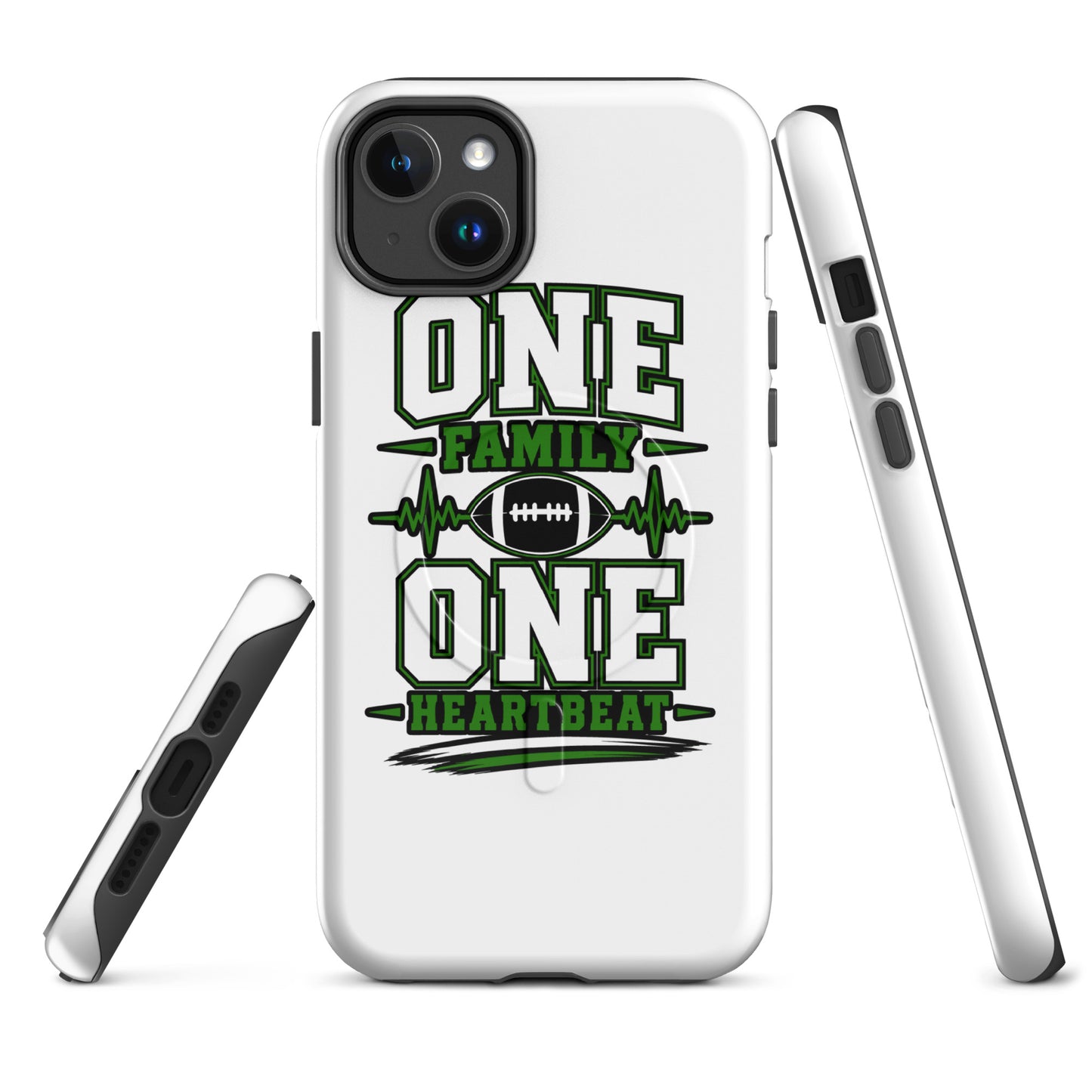Magsafe Tough Case for iPhone | Celina Black Football | Modern Script Logo