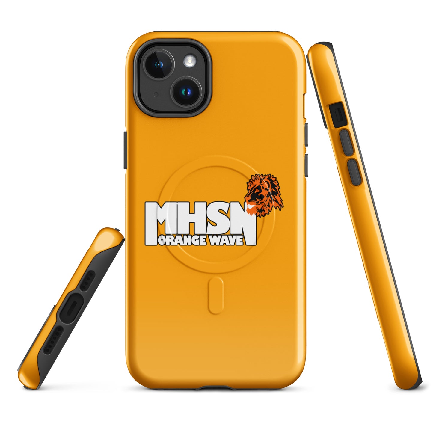 Magsafe Tough Case for iPhone | Orange Wave Marching Band | Crest Logo