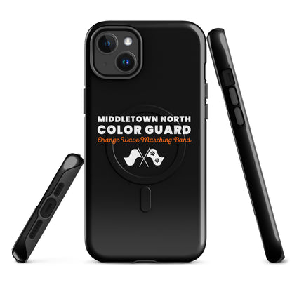 Magsafe Tough Case for iPhone | Orange Wave Marching Band | Modern Script Logo