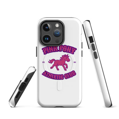 Magsafe Tough Case for iPhone | Pink Pony Athletic Club | Crest Logo